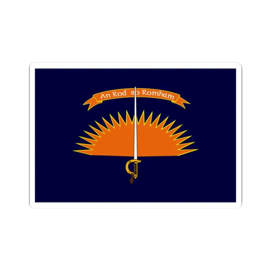 Defense Forces Cadet Colours Ireland (Ireland) STICKER Vinyl Kiss-Cut Decal 2 Inch White - The Sticker Space