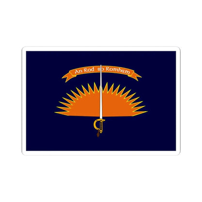 Defense Forces Cadet Colours Ireland (Ireland) STICKER Vinyl Kiss-Cut Decal 4 Inch White - The Sticker Space