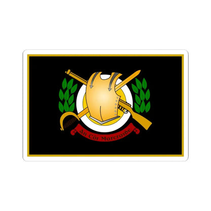 Defense Forces Cavalry Corps Flag Ireland (Ireland) STICKER Vinyl Kiss-Cut Decal 6 Inch White - The Sticker Space