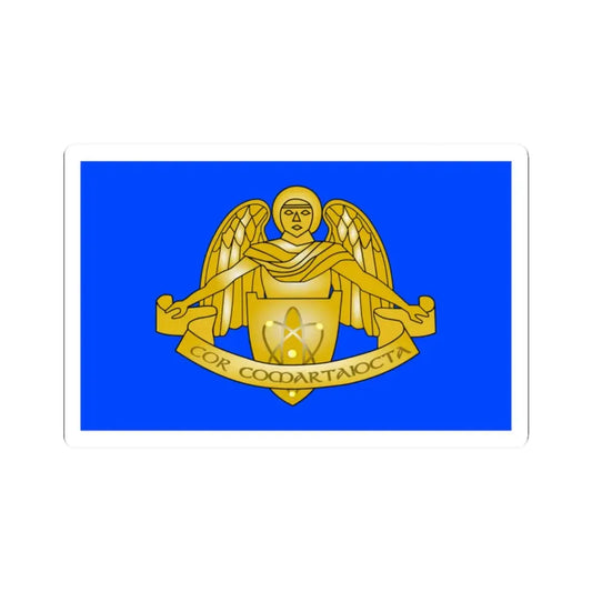 Defense Forces Communications and Information Services Corps Flag Ireland (Ireland) STICKER Vinyl Kiss-Cut Decal 2 Inch White - The Sticker Space