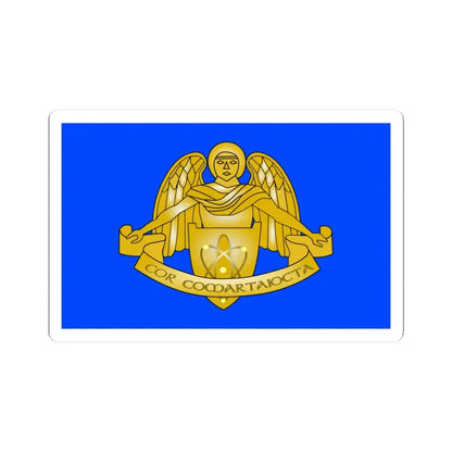 Defense Forces Communications and Information Services Corps Flag Ireland (Ireland) STICKER Vinyl Kiss-Cut Decal 3 Inch White - The Sticker Space