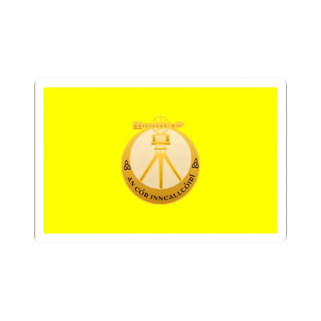 Defense Forces Engineer Corps Ireland (Ireland) STICKER Vinyl Kiss-Cut Decal 2 Inch White - The Sticker Space