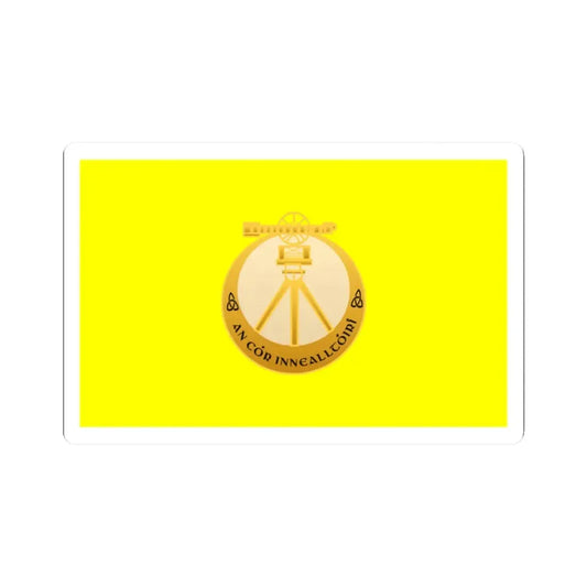 Defense Forces Engineer Corps Ireland (Ireland) STICKER Vinyl Kiss-Cut Decal 2 Inch White - The Sticker Space