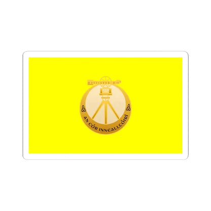 Defense Forces Engineer Corps Ireland (Ireland) STICKER Vinyl Kiss-Cut Decal 4 Inch White - The Sticker Space