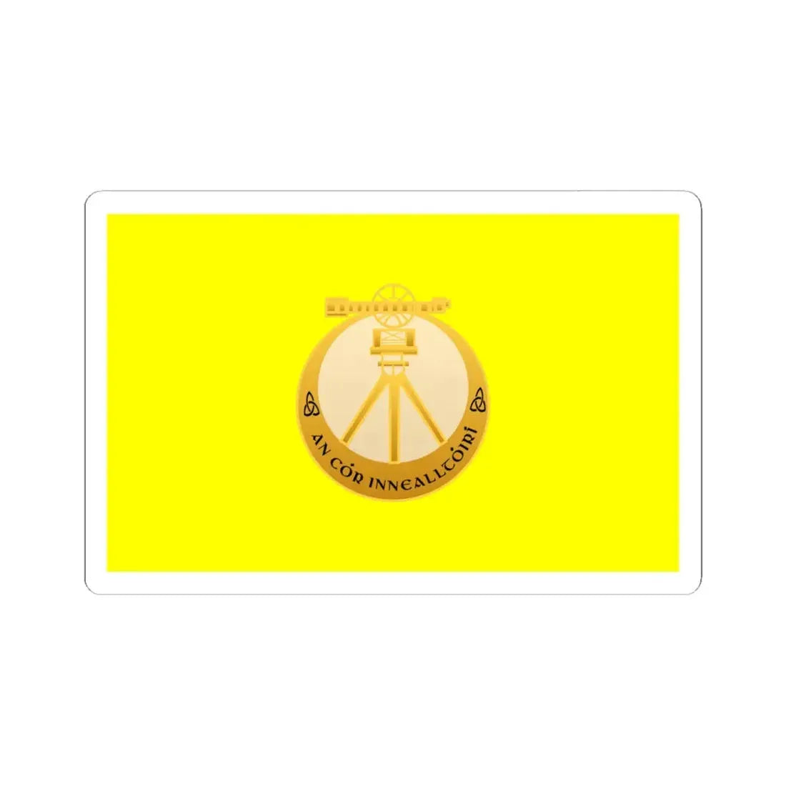 Defense Forces Engineer Corps Ireland (Ireland) STICKER Vinyl Kiss-Cut Decal 6 Inch White - The Sticker Space