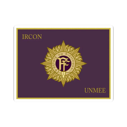 Defense Forces Ireland Flag UNMEE (Ireland) STICKER Vinyl Kiss-Cut Decal 2 Inch White - The Sticker Space