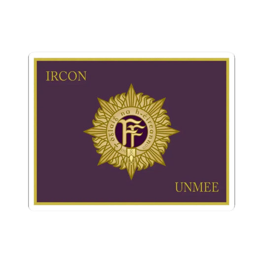 Defense Forces Ireland Flag UNMEE (Ireland) STICKER Vinyl Kiss-Cut Decal 2 Inch White - The Sticker Space
