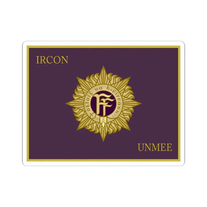 Defense Forces Ireland Flag UNMEE (Ireland) STICKER Vinyl Kiss-Cut Decal 6 Inch White - The Sticker Space