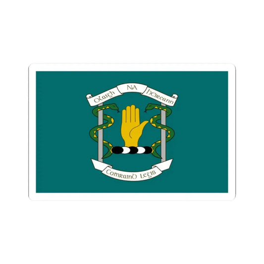 Defense Forces Medical Corps Flag Ireland (Ireland) STICKER Vinyl Kiss-Cut Decal 2 Inch White - The Sticker Space
