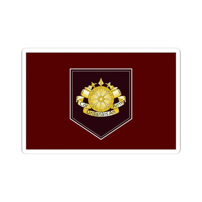 Defense Forces Ordnance Corps Flag Ireland (Ireland) STICKER Vinyl Kiss-Cut Decal 3 Inch White - The Sticker Space