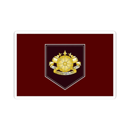 Defense Forces Ordnance Corps Flag Ireland (Ireland) STICKER Vinyl Kiss-Cut Decal 4 Inch White - The Sticker Space