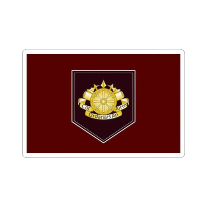 Defense Forces Ordnance Corps Flag Ireland (Ireland) STICKER Vinyl Kiss-Cut Decal 6 Inch White - The Sticker Space
