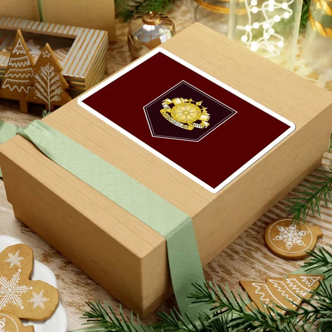 Defense Forces Ordnance Corps Flag Ireland (Ireland) STICKER Vinyl Kiss-Cut Decal - The Sticker Space