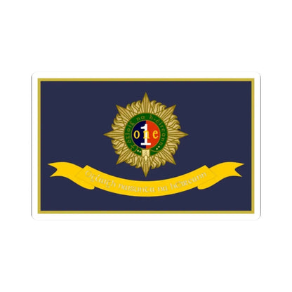 Defense Forces Organisation of National Ex-Servicemen Flag Ireland (Ireland) STICKER Vinyl Kiss-Cut Decal 2 Inch White - The Sticker Space