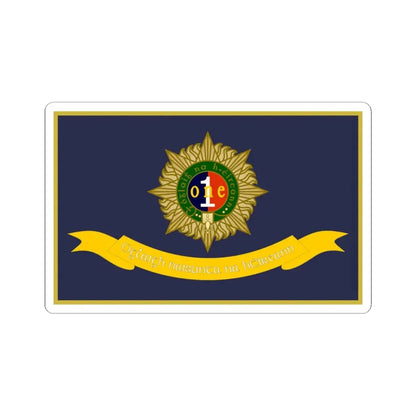 Defense Forces Organisation of National Ex-Servicemen Flag Ireland (Ireland) STICKER Vinyl Kiss-Cut Decal 6 Inch White - The Sticker Space
