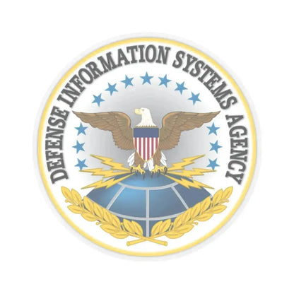Defense Information Systems Agency DISA - STICKER Vinyl Kiss-Cut Decal 2 Inch Transparent - The Sticker Space