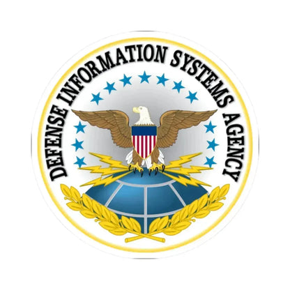 Defense Information Systems Agency DISA - STICKER Vinyl Kiss-Cut Decal 2 Inch White - The Sticker Space