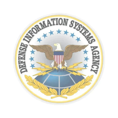 Defense Information Systems Agency DISA - STICKER Vinyl Kiss-Cut Decal 3 Inch Transparent - The Sticker Space