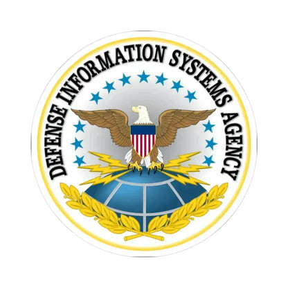 Defense Information Systems Agency DISA - STICKER Vinyl Kiss-Cut Decal 3 Inch White - The Sticker Space