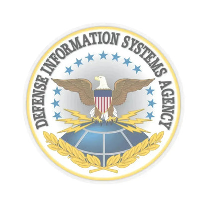 Defense Information Systems Agency DISA - STICKER Vinyl Kiss-Cut Decal 4 Inch Transparent - The Sticker Space