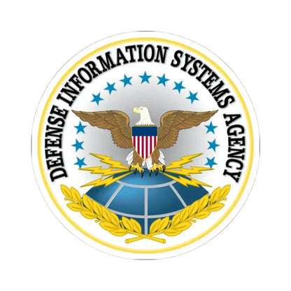 Defense Information Systems Agency DISA - STICKER Vinyl Kiss-Cut Decal 4 Inch White - The Sticker Space