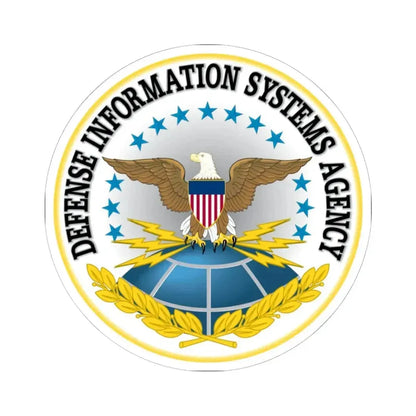 Defense Information Systems Agency DISA - STICKER Vinyl Kiss-Cut Decal 6 Inch White - The Sticker Space