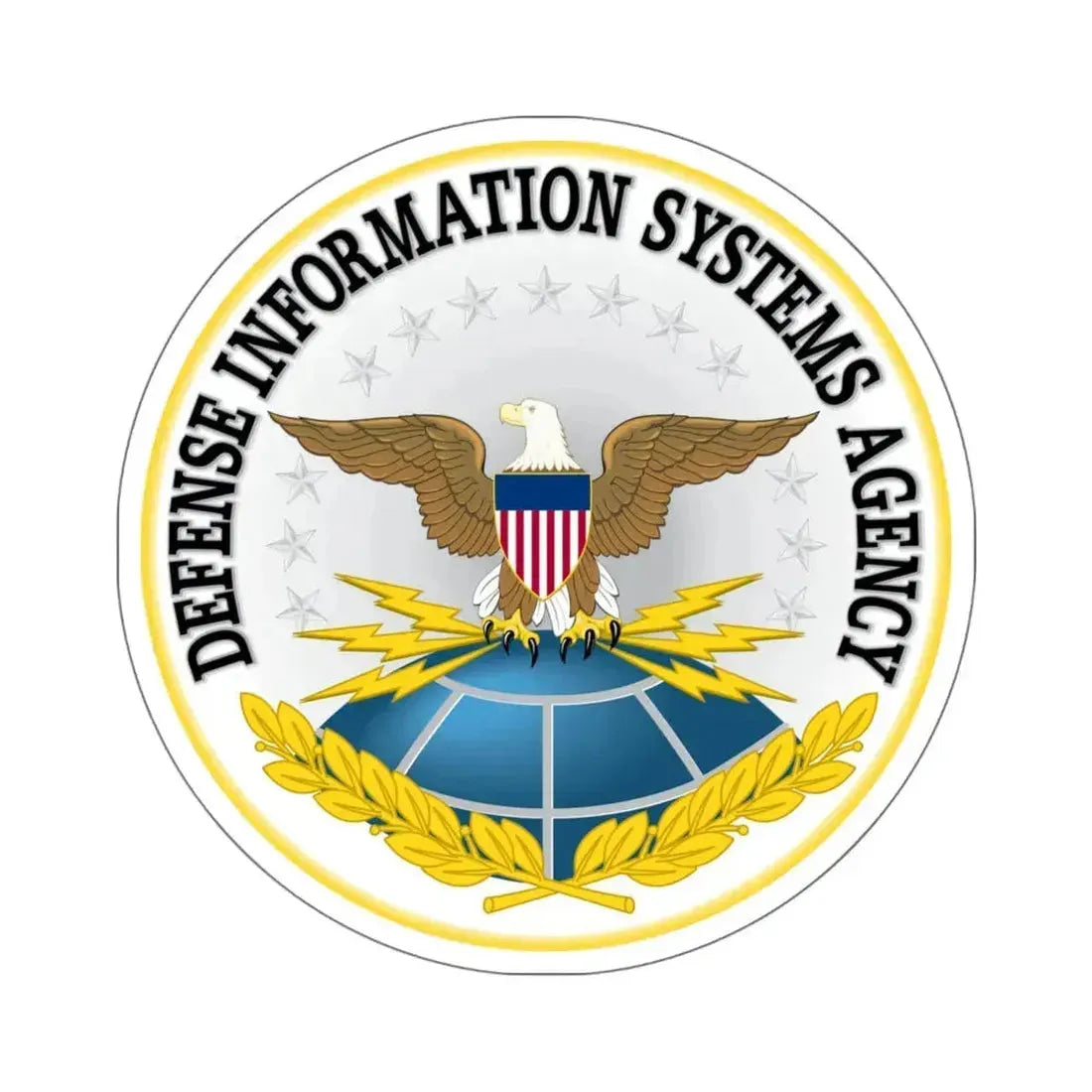 Defense Information Systems Agency STICKER Vinyl Die-Cut Decal 4 Inch - The Sticker Space