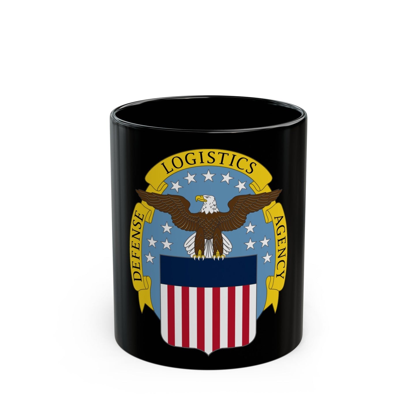 Defense Logistics Agency (U.S. Army) Black Coffee Mug-11oz-The Sticker Space