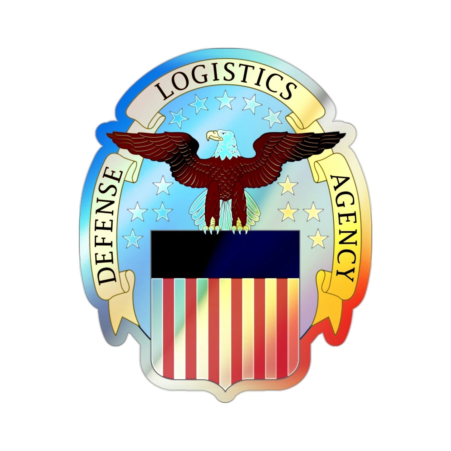 Defense Logistics Agency (U.S. Army) Holographic STICKER Die-Cut Vinyl Decal-2 Inch-The Sticker Space