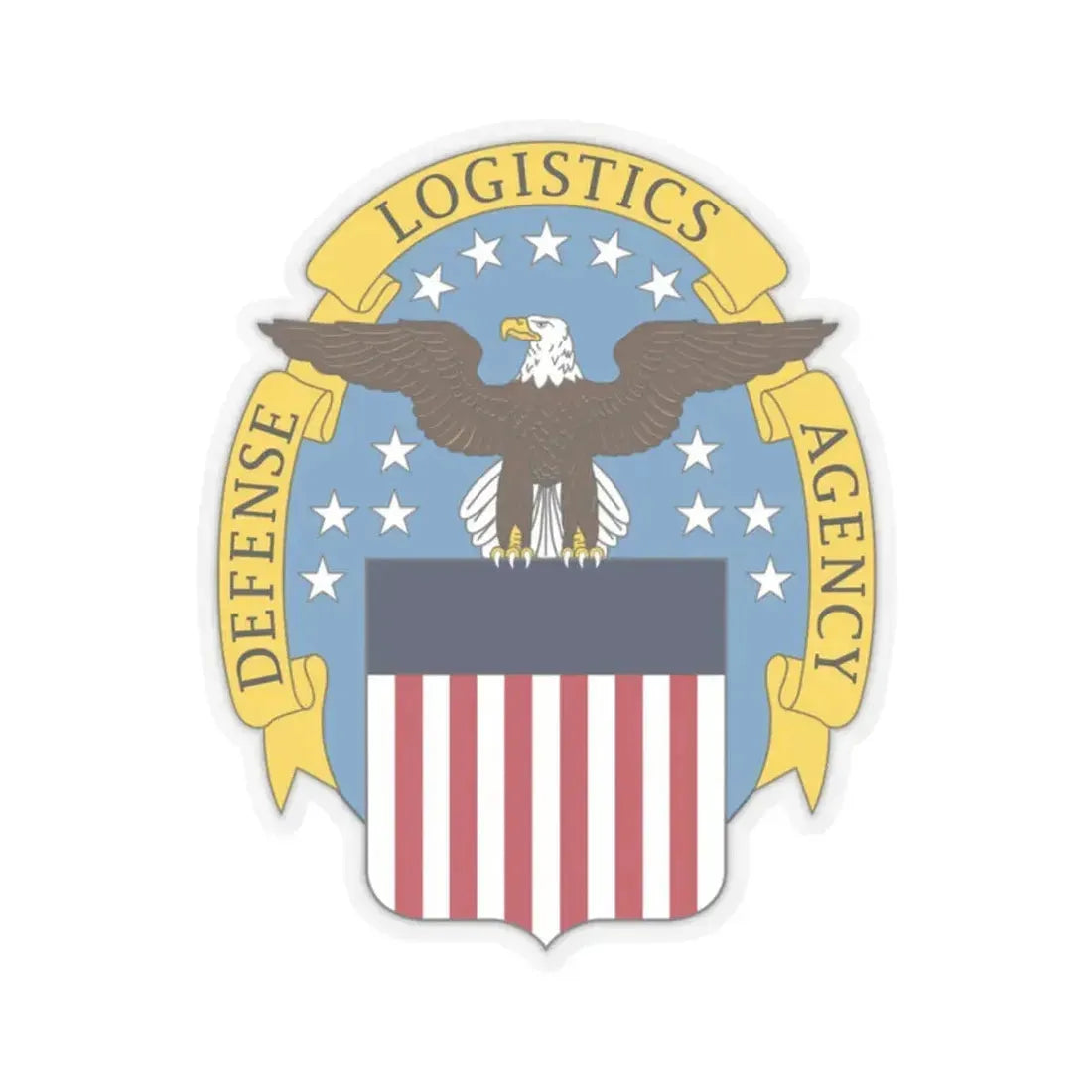Defense Logistics Agency (U.S. Army) STICKER Vinyl Kiss-Cut Decal 2 Inch Transparent - The Sticker Space