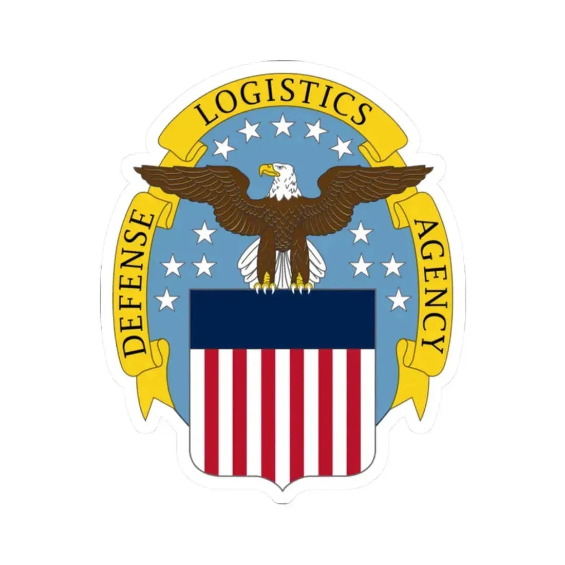 Defense Logistics Agency (U.S. Army) STICKER Vinyl Kiss-Cut Decal 2 Inch White - The Sticker Space