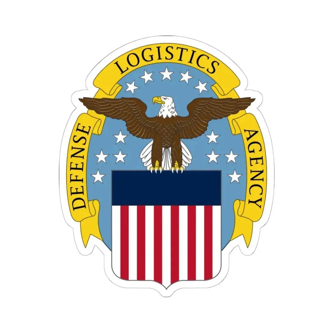 Defense Logistics Agency (U.S. Army) STICKER Vinyl Kiss-Cut Decal 6 Inch White - The Sticker Space
