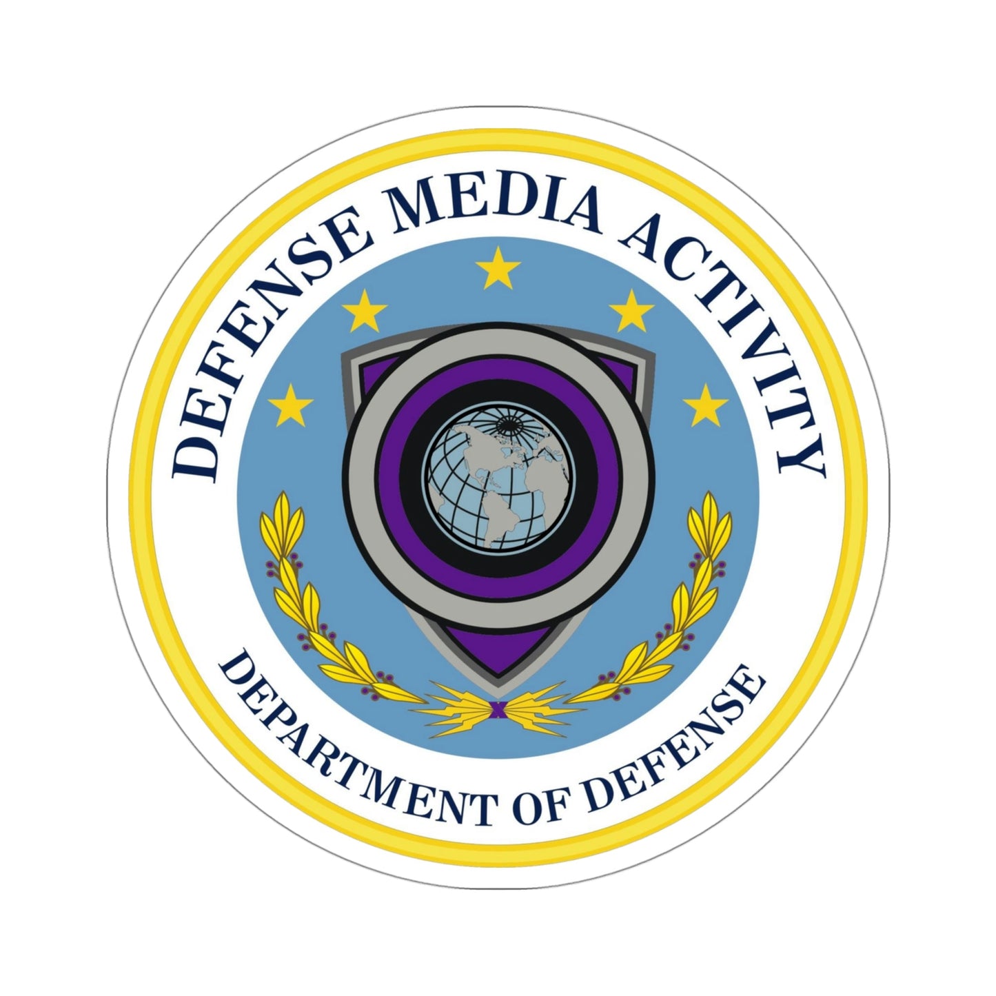 Defense Media Activity (U.S. Army) STICKER Vinyl Die-Cut Decal-4 Inch-The Sticker Space