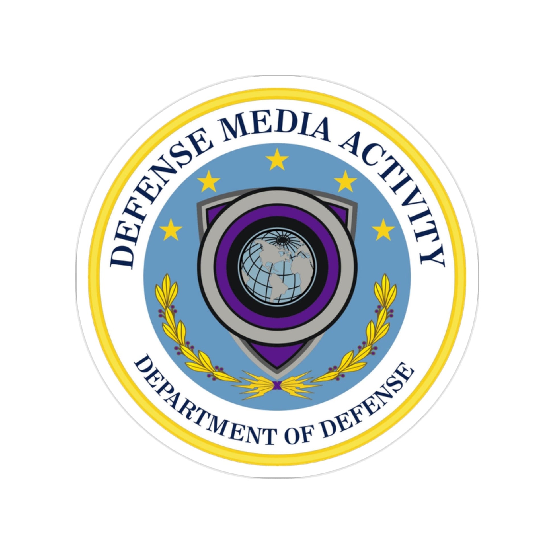 Defense Media Activity (U.S. Army) Transparent STICKER Die-Cut Vinyl Decal-2 Inch-The Sticker Space