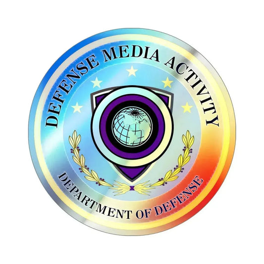 Defense Media Activity (U.S. Army) Holographic STICKER Die-Cut Vinyl Decal 6 Inch Holographic - The Sticker Space