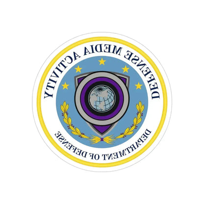 Defense Media Activity (U.S. Army) REVERSE PRINT Transparent Die-Cut STICKER 4 Inch Die-Cut Transparent - The Sticker Space