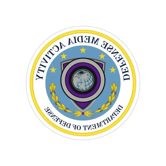 Defense Media Activity (U.S. Army) REVERSE PRINT Transparent Die-Cut STICKER 6 Inch Die-Cut Transparent - The Sticker Space