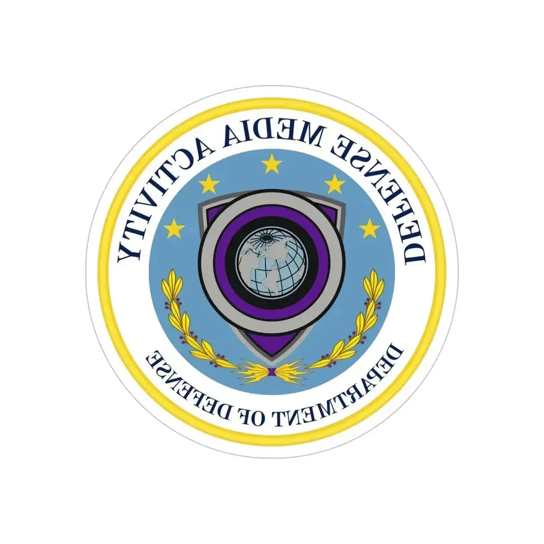 Defense Media Activity (U.S. Army) REVERSE PRINT Transparent Die-Cut STICKER - The Sticker Space