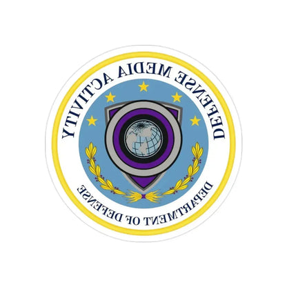 Defense Media Activity (U.S. Army) REVERSE PRINT Transparent Die-Cut STICKER - The Sticker Space