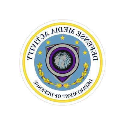 Defense Media Activity (U.S. Army) REVERSE PRINT Transparent Die-Cut STICKER - The Sticker Space