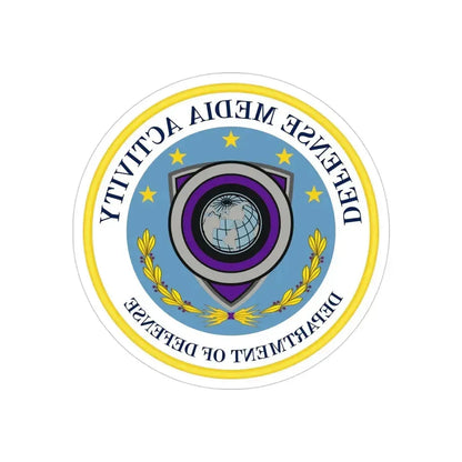 Defense Media Activity (U.S. Army) REVERSE PRINT Transparent Die-Cut STICKER - The Sticker Space