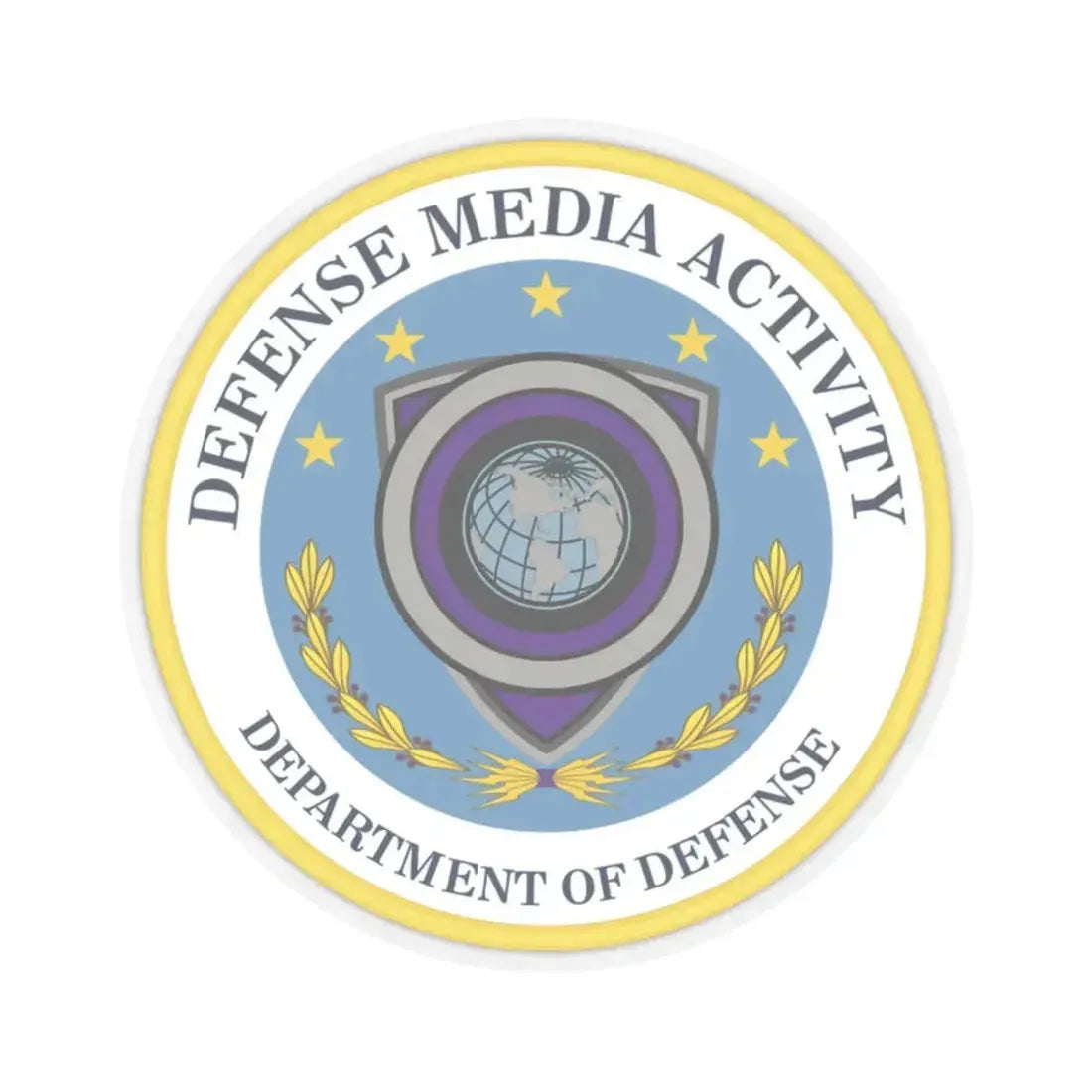 Defense Media Activity (U.S. Army) STICKER Vinyl Kiss-Cut Decal 2 Inch Transparent - The Sticker Space