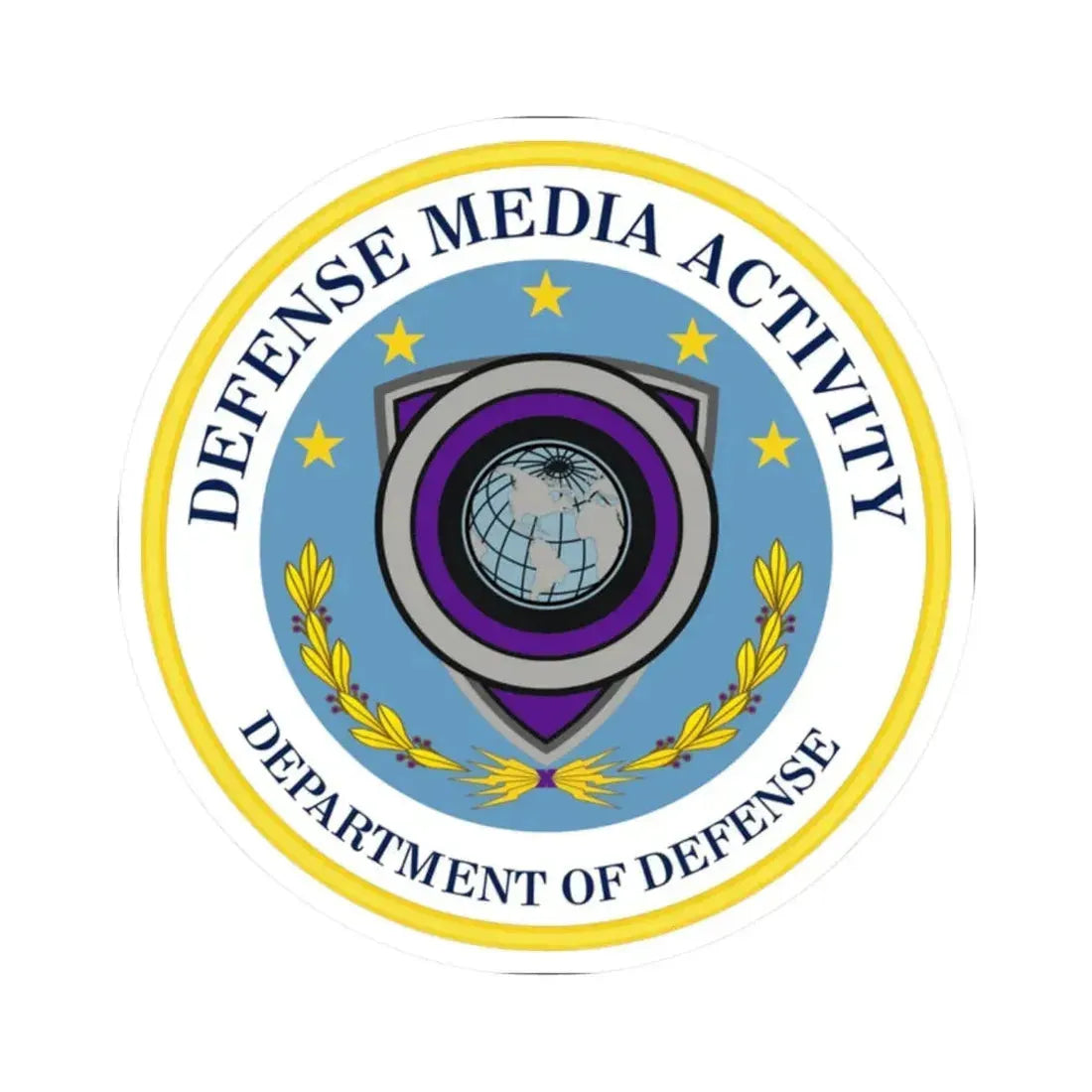 Defense Media Activity (U.S. Army) STICKER Vinyl Kiss-Cut Decal 2 Inch White - The Sticker Space
