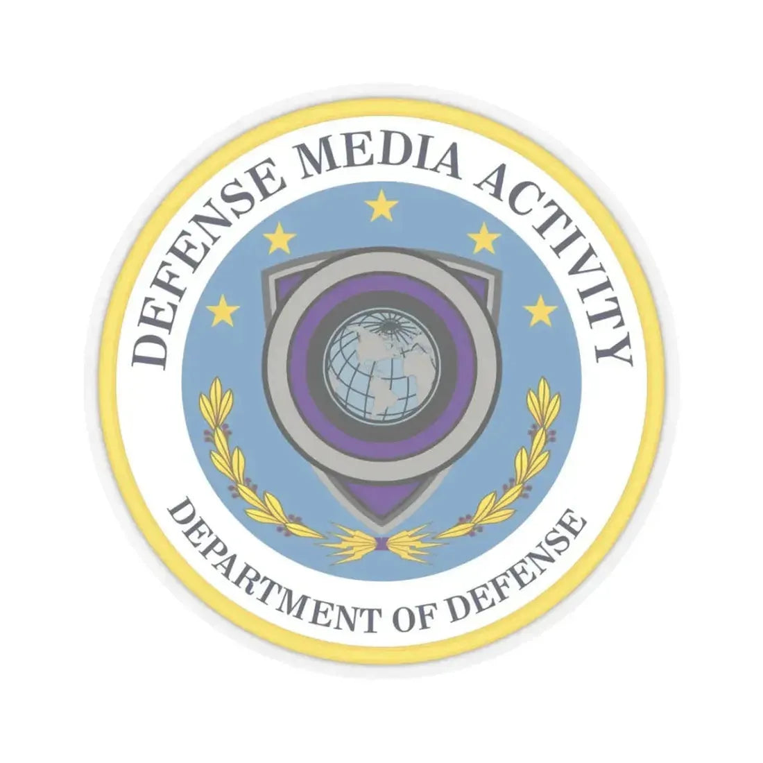 Defense Media Activity (U.S. Army) STICKER Vinyl Kiss-Cut Decal 3 Inch Transparent - The Sticker Space
