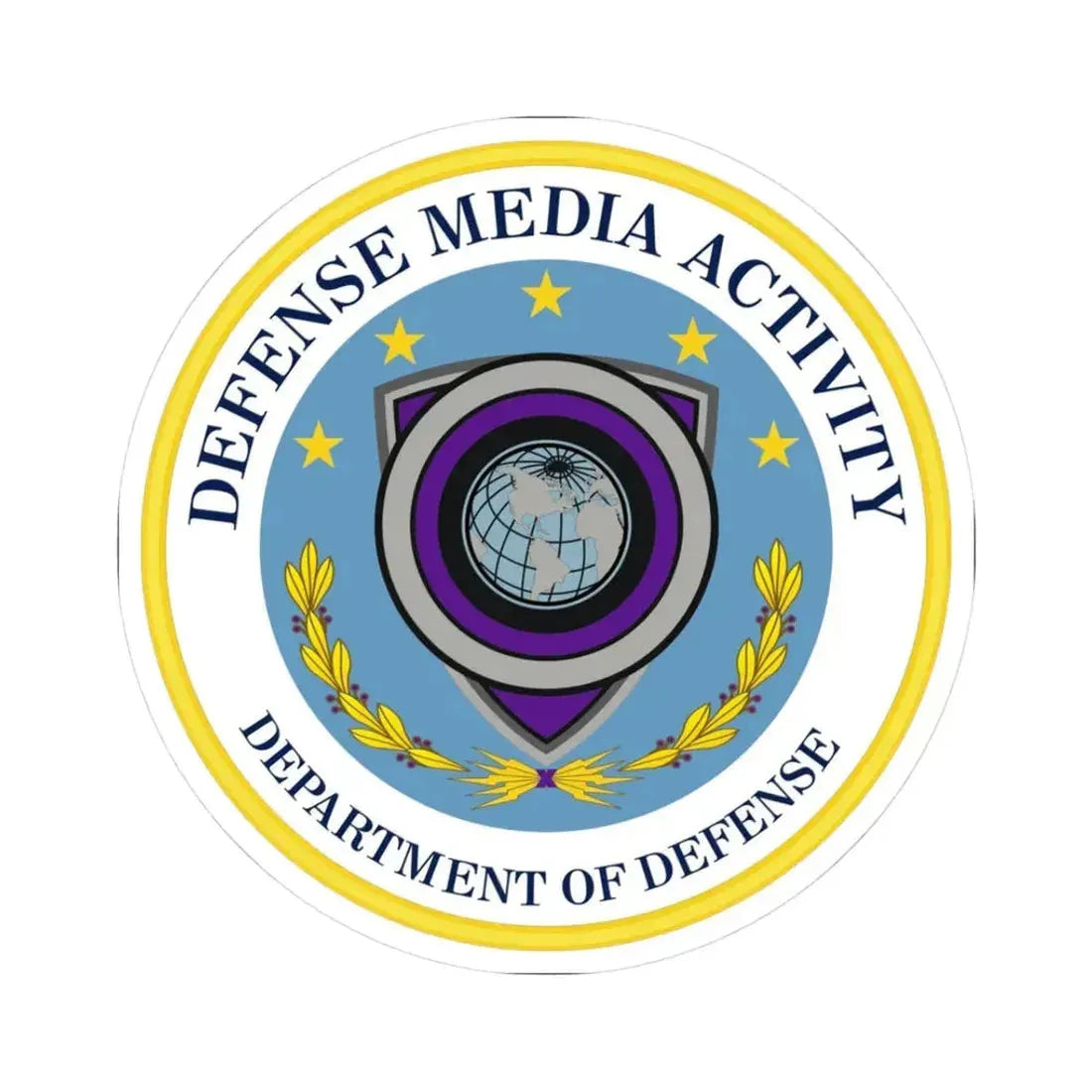 Defense Media Activity (U.S. Army) STICKER Vinyl Kiss-Cut Decal 3 Inch White - The Sticker Space