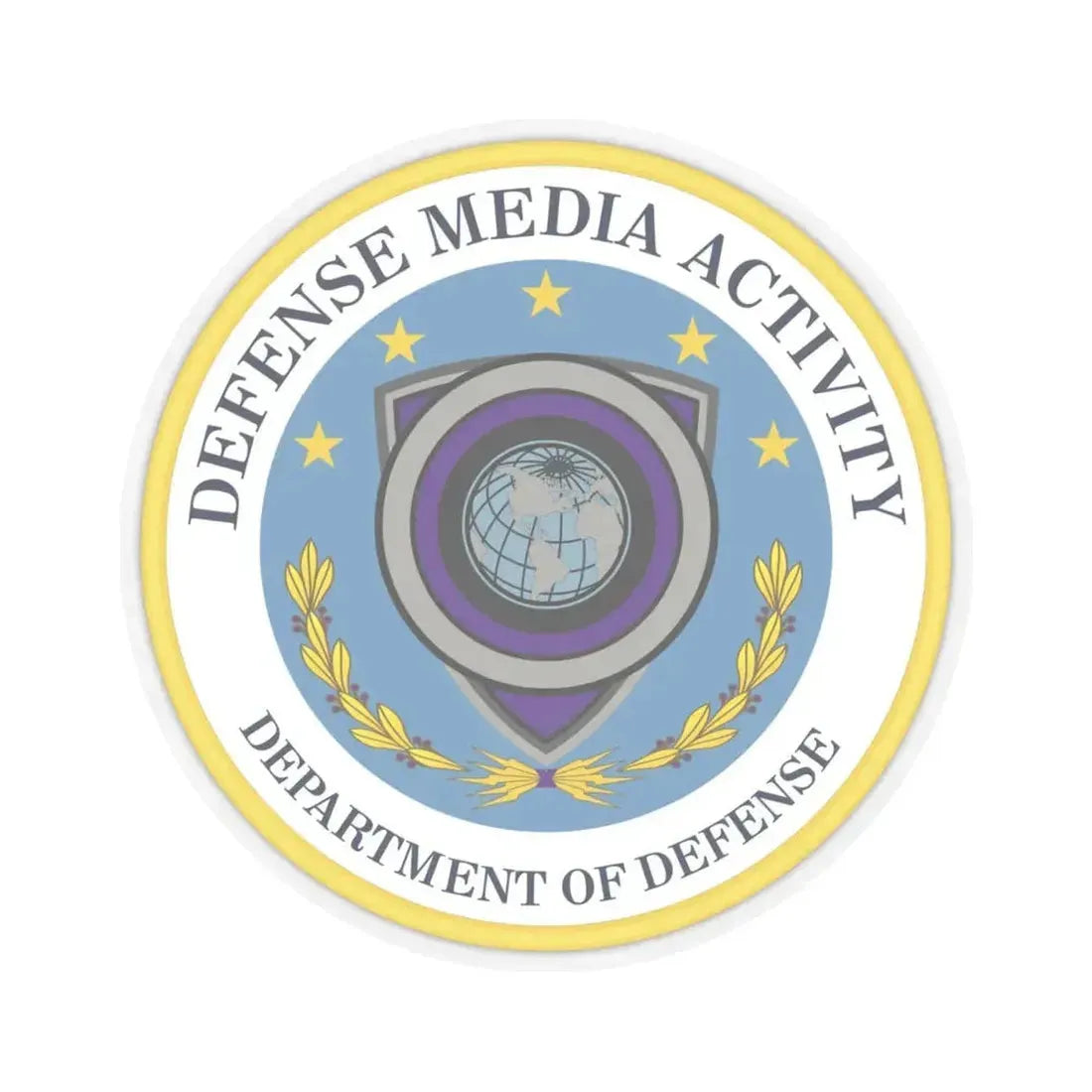 Defense Media Activity (U.S. Army) STICKER Vinyl Kiss-Cut Decal 4 Inch Transparent - The Sticker Space