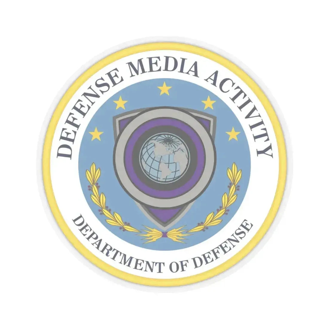 Defense Media Activity (U.S. Army) STICKER Vinyl Kiss-Cut Decal 6 Inch Transparent - The Sticker Space