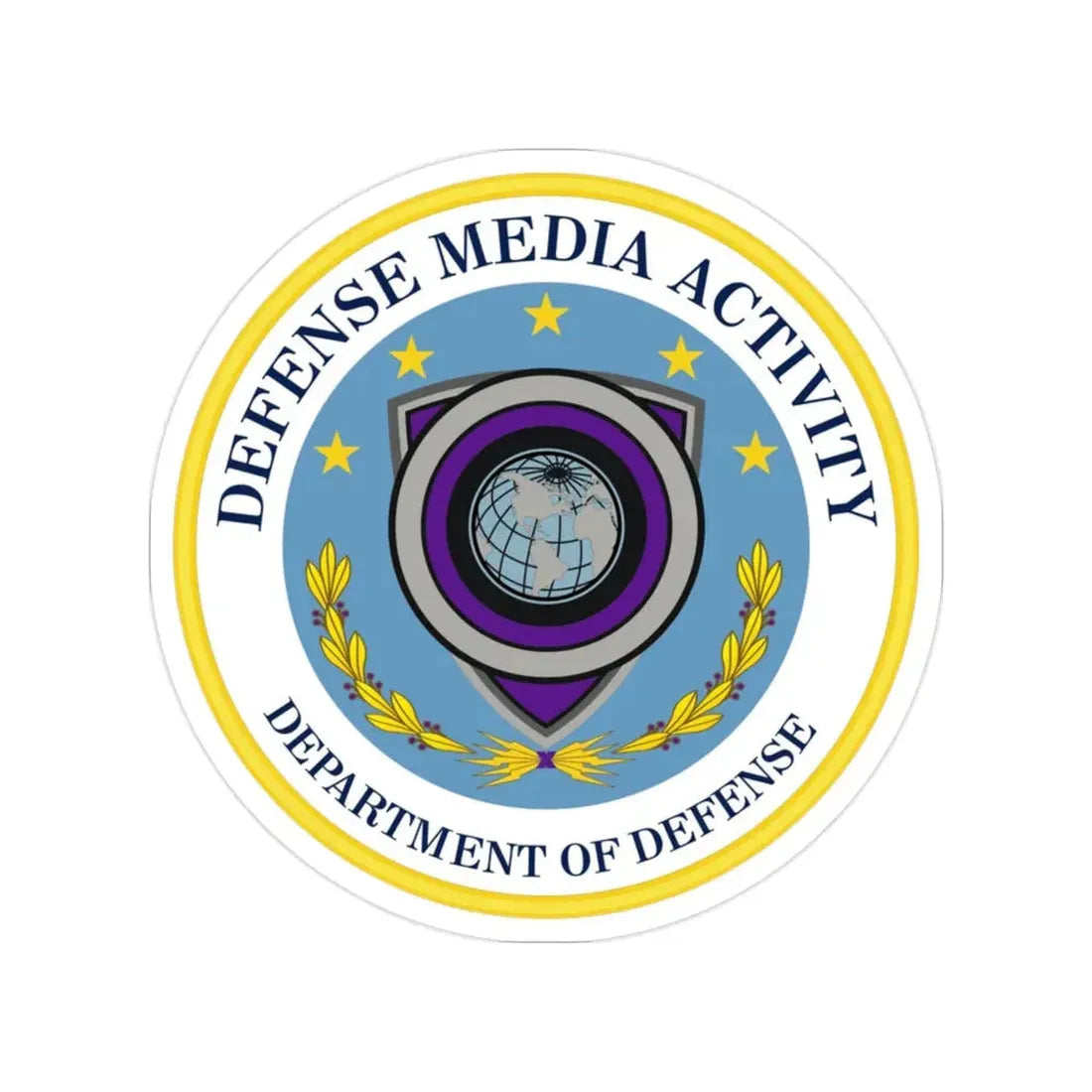 Defense Media Activity (U.S. Army) Transparent STICKER Die-Cut Vinyl Decal 2 Inch - The Sticker Space