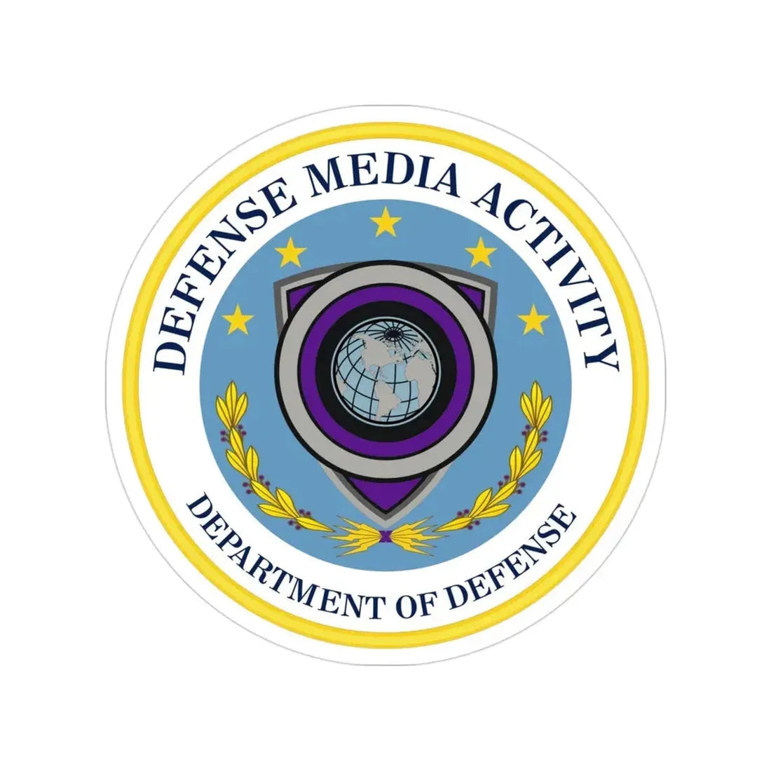 Defense Media Activity (U.S. Army) Transparent STICKER Die-Cut Vinyl Decal 3 Inch - The Sticker Space
