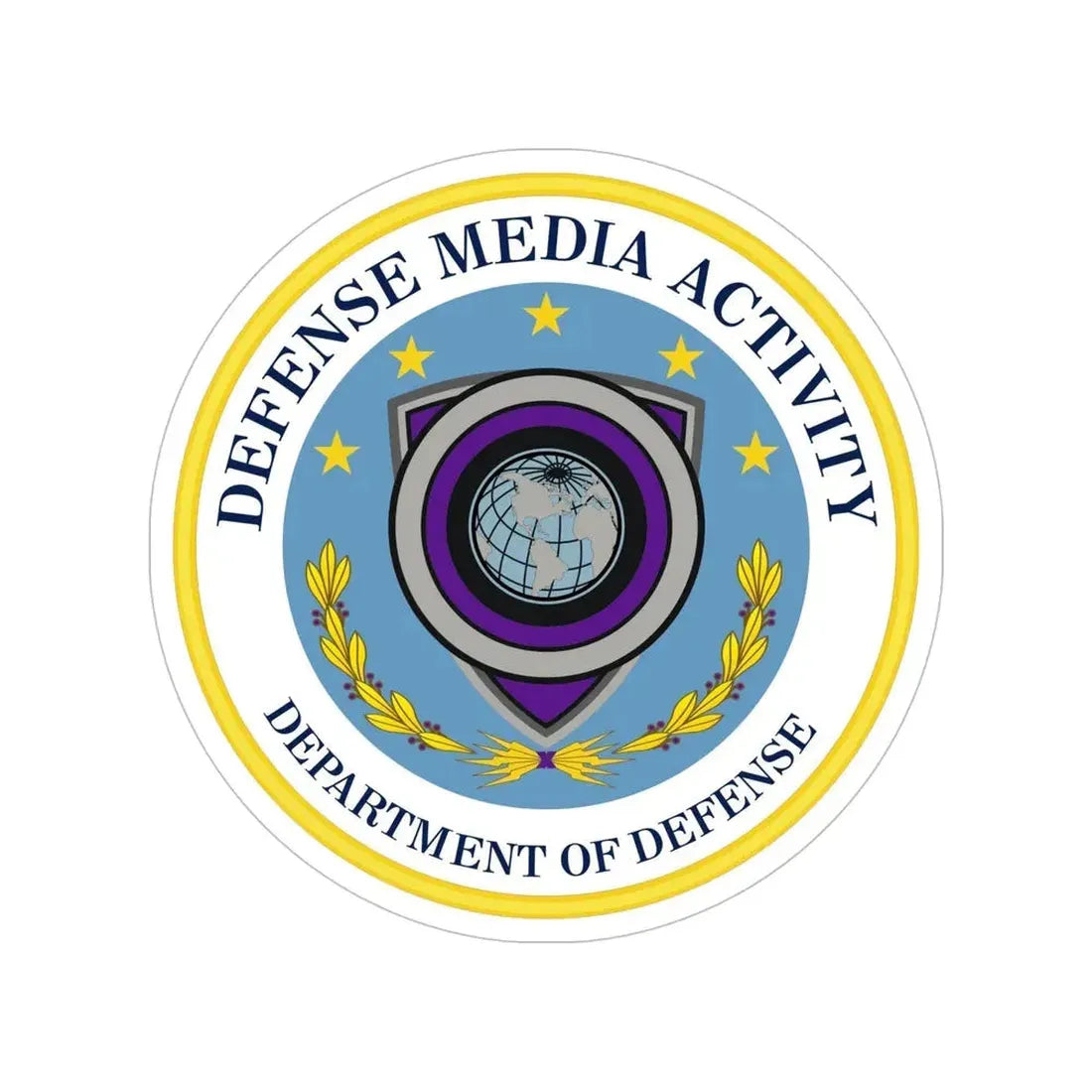 Defense Media Activity (U.S. Army) Transparent STICKER Die-Cut Vinyl Decal 6 Inch - The Sticker Space